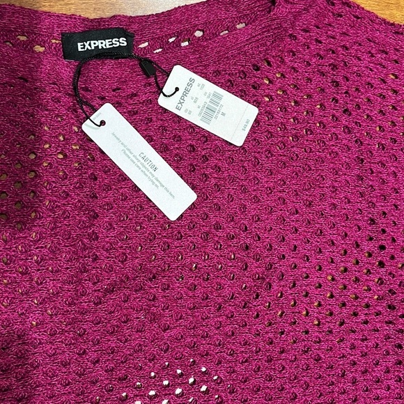 NWT Express Open Stitch Dolman Long Sleeve Sweater - Picture 3 of 7